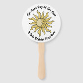 Winter Solstice Gedicht Fächer (Vorderseite)