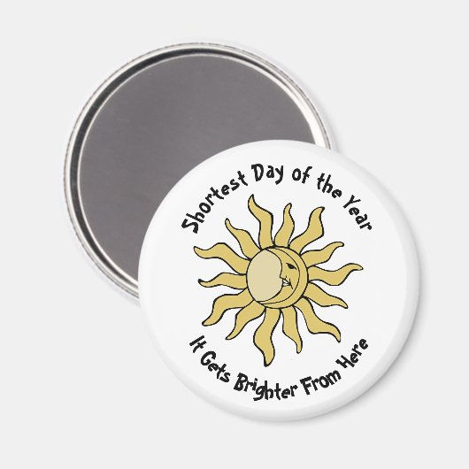 Winter Solstice Gedicht Magnet (Vorderseite/Rückseite)