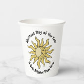 Winter Solstice Gedicht Pappbecher (Vorderseite)