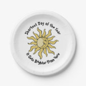 Winter Solstice Gedicht Pappteller (Vorderseite)