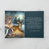 Winter Solstice Goddess and Dee Grußkarte Karte (Innenseite)