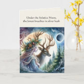 Winter Solstice Goddess and Deh Sessing Card Karte (Gelbe Blume)