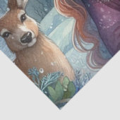 Winter Solstice Goddess Forest Themed Tissue Paper Seidenpapier (Detail)