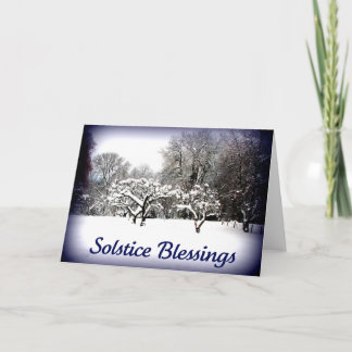 Winter Solstice Greetings Feiertagskarte