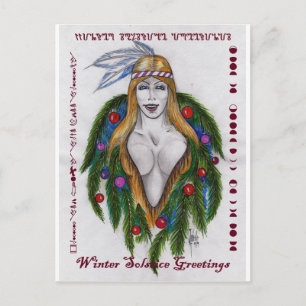 Winter Solstice Greetings Postkarte