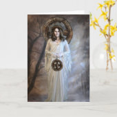 Winter Solstice Grußkarte Karte (Gelbe Blume)