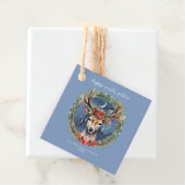 Winter Solstice Holiday Hirschkranz Weihnachten We Geschenkanhänger (Beispiel)