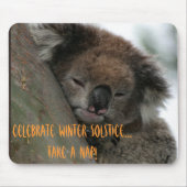 Winter Solstice Koala Mousepad (Vorne)