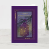 Winter Solstice Lantern  Karte (Vorderseite)