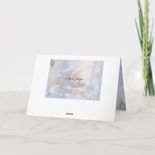 Winter Solstice Mandala! Feiertagskarte (Rückseite)