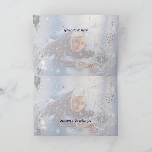 Winter Solstice Mandala! Feiertagskarte (Innenseite)