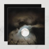 Winter Solstice Moon Celestie Art Einladung (Vorne/Hinten)