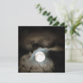 Winter Solstice Moon Celestie Art Einladung (Stehend Vorderseite)