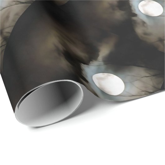 Winter Solstice Moon Celestie Art Geschenkpapier (Rolleneckpunkt)