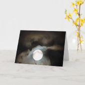 Winter Solstice Moon Celestie Art Karte (Gelbe Blume)