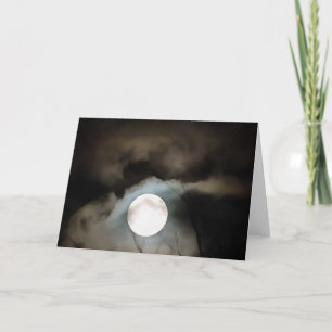 Winter Solstice Moon Celestie Art Karte