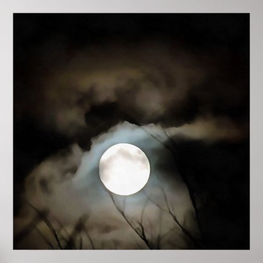 Winter Solstice Moon Celestie Art Poster (Vorne)