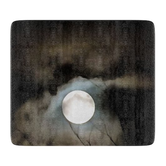 Winter Solstice Moon Celestie Art Schneidebrett (Vorderseite)