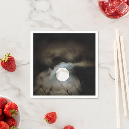 Winter Solstice Moon Celestie Art Serviette (Beispiel)