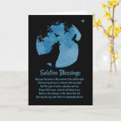 Winter Solstice Native American Inspiriert Karte (Gelbe Blume)