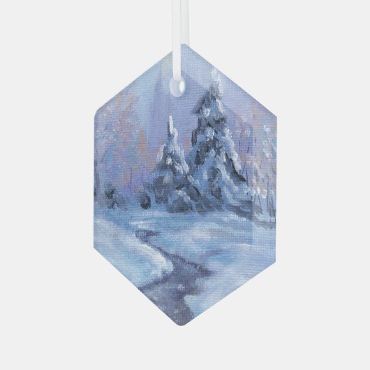 "Winter Solstice" Ornanment Ornament Aus Glas (Vorderseite Links)