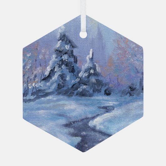 "Winter Solstice" Ornanment Ornament Aus Glas (Rückseite)