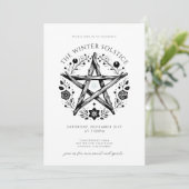 Winter Solstice-Party Einladung (Stehend Vorderseite)