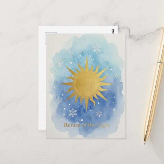 Winter Solstice Postcard Postkarte (Vorderseite/Rückseite Beispiel)