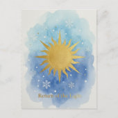 Winter Solstice Postcard Postkarte (Vorderseite)