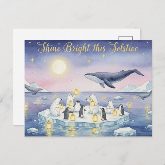 Winter Solstice Postcard Postkarte (Vorne/Hinten)