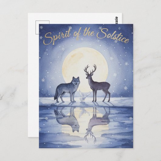 Winter Solstice Postcard Postkarte (Vorne/Hinten)