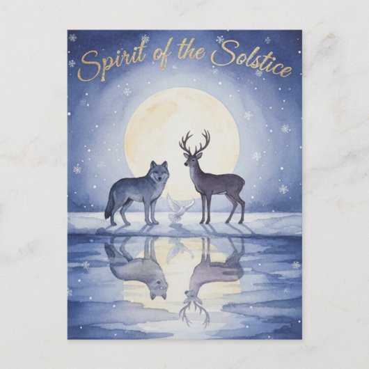 Winter Solstice Postcard Postkarte (Vorderseite)