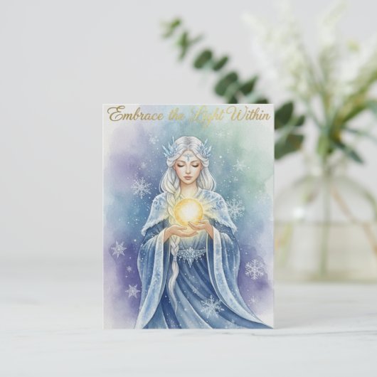 Winter Solstice Postcard Postkarte (Stehend Vorderseite)