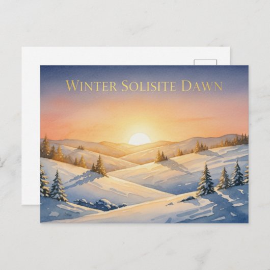 Winter Solstice Postcard Postkarte (Vorne/Hinten)