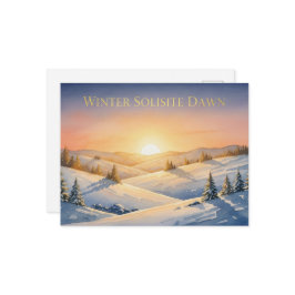 Winter Solstice Postcard Postkarte