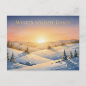 Winter Solstice Postcard Postkarte (Vorderseite)
