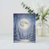 Winter Solstice Postcard Postkarte (Stehend Vorderseite)