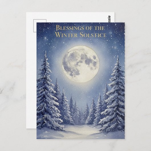 Winter Solstice Postcard Postkarte (Vorne/Hinten)