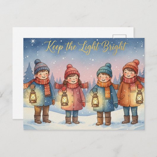 Winter Solstice Postcard Postkarte (Vorne/Hinten)