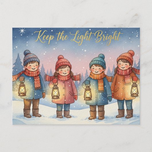 Winter Solstice Postcard Postkarte (Vorderseite)