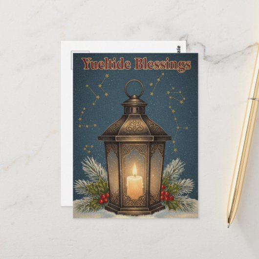 Winter Solstice Postcard Postkarte (Vorderseite/Rückseite Beispiel)