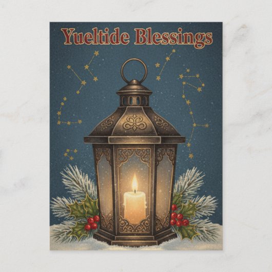 Winter Solstice Postcard Postkarte (Vorderseite)