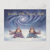 Winter Solstice Postcard Postkarte (Vorderseite)