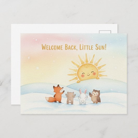 Winter Solstice Postcard Postkarte (Vorne/Hinten)