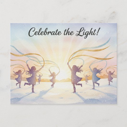 Winter Solstice Postcard Postkarte (Vorderseite)