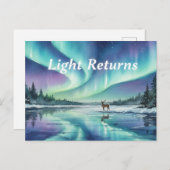 Winter Solstice Postcard Postkarte (Vorne/Hinten)