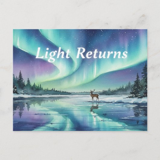 Winter Solstice Postcard Postkarte (Vorderseite)