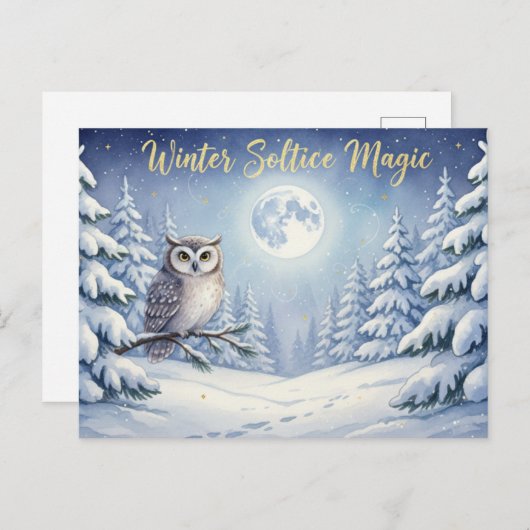 Winter Solstice Postcard Postkarte (Vorne/Hinten)