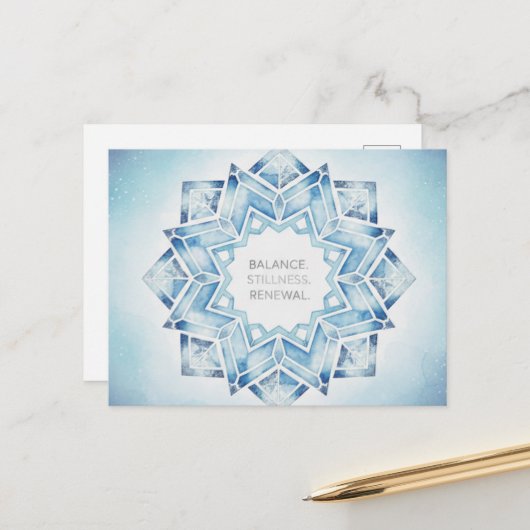 Winter Solstice Postcard Postkarte (Vorderseite/Rückseite Beispiel)