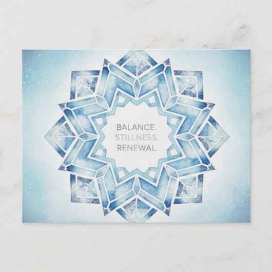 Winter Solstice Postcard Postkarte (Vorderseite)